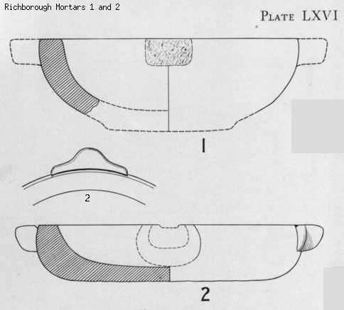 Richborough Mortars 1 and 2 drawing